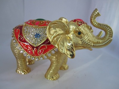 【廠家直銷 大象金屬珠寶首飾盒 富貴吉祥 家庭擺件 高檔商務禮品】價格,廠家,圖片,金屬工藝品,義烏市韻格工藝品-