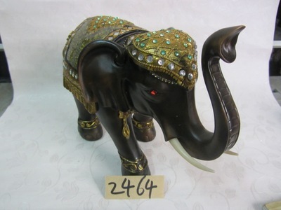【樹脂陶瓷工藝品動物(黑色吸水長角大象)】價格,廠家,圖片,塑料、樹脂工藝品,德化縣印藝印刷有限責任公司-